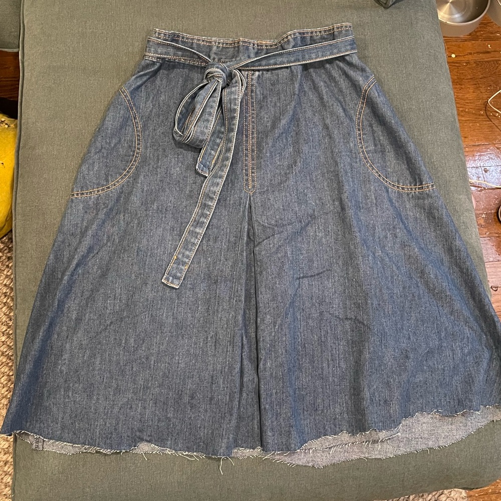 Vintage Denim wrap skirt